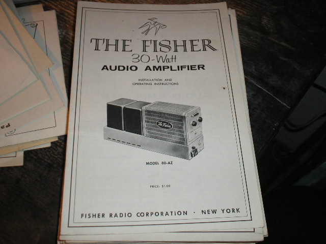 80-AZ Amplifier Installation Operating and Service Instruction Manual
