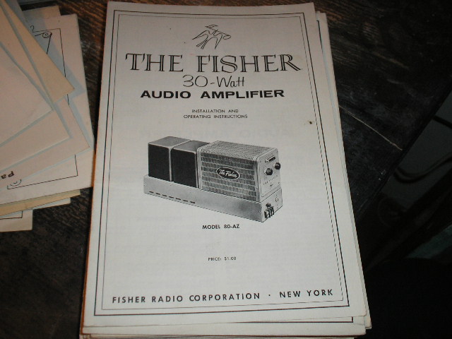 80-AZ Amplifier Installation Operating and Service Instruction Manual
