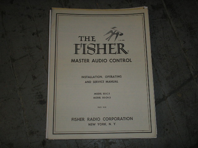 50-C-3 50-CH-3 Audio Controller Service Manual  Fisher