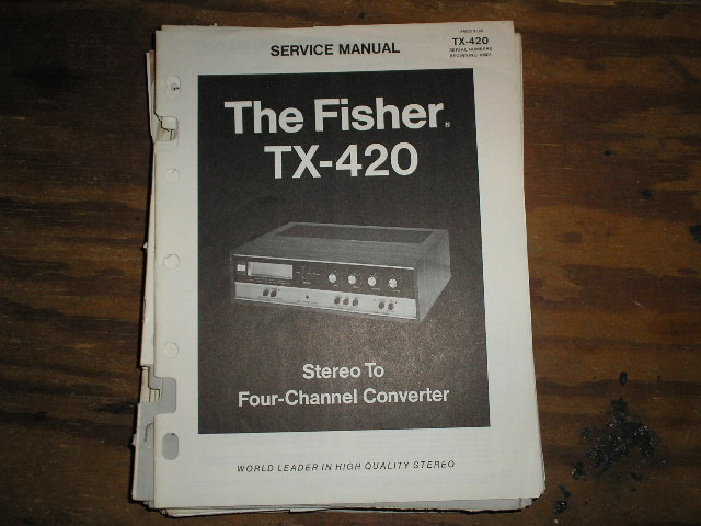 TX-420 8-TRACK PLAYER Service Manual 
