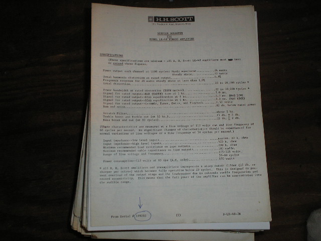 LK-48B Stereo Amplifier Service Manual for Serial # 199261 and up. Schematic is dated September 2nd 1963.
