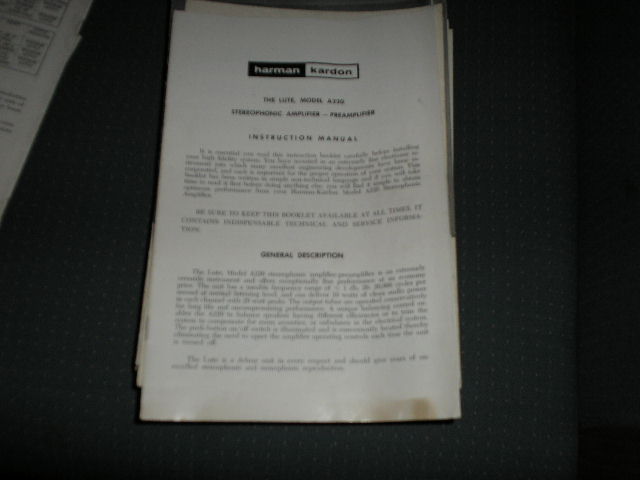 A220 The Lute Stereo Pre-Amplifier Manual with schematic 