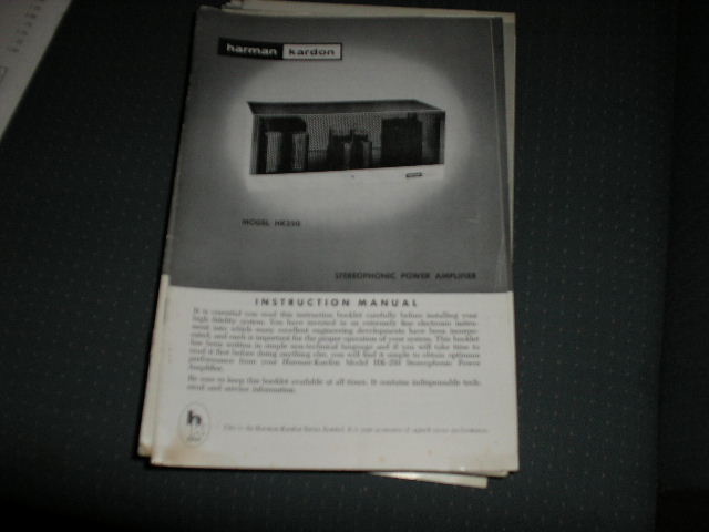 HK250 Power Amplifier Manual with schematic