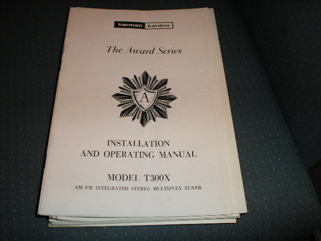 T300X Tuner Service Manual  Harman Kardon