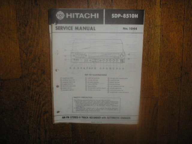 SDP-8510H  Stereo System Service Manual