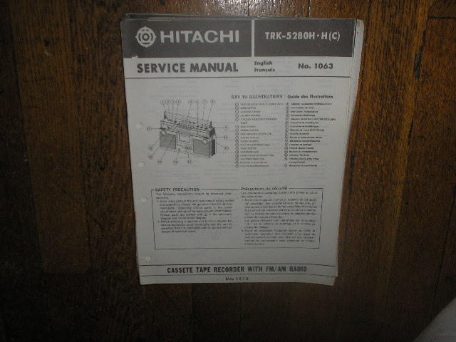 TRK-5280H TRK-5280HC CASSETTE RADIO Service Manual