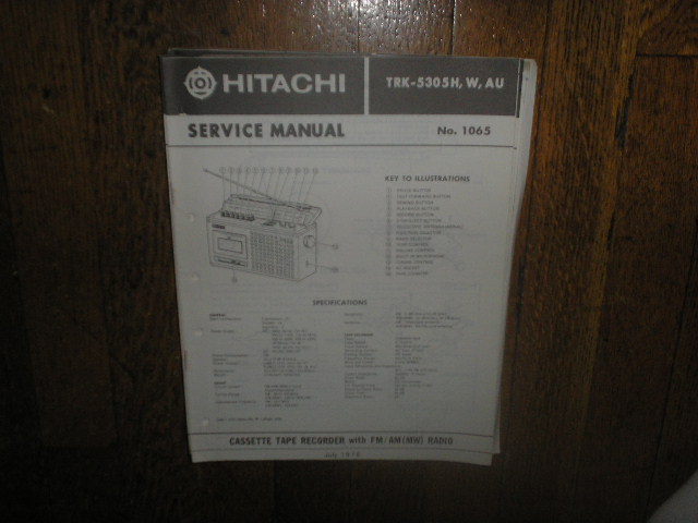 TRK-5305H  TRK-5305H W AU CASSETTE RADIO Service Manual