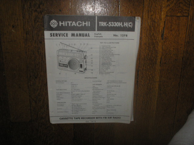 TRK-5330H TRK-5330HC CASSETTE RADIO Service Manual