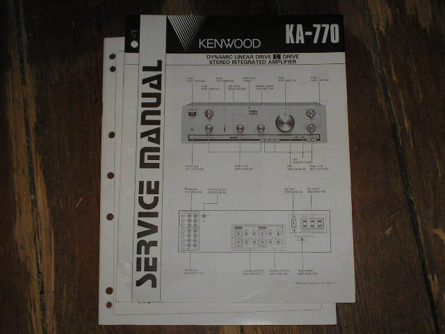 KA-770 Amplifier Service Manual
B51-1481...880