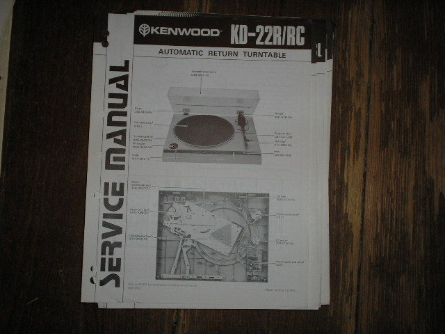 KD-22R KD-22RC Turntable Service Manual