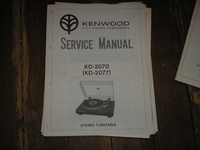 KD-2070 KD-2077 Turntable Service Manual  Kenwood