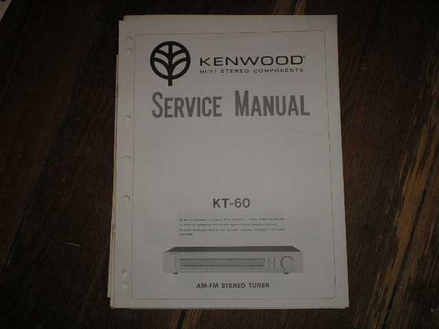KT-60 Tuner Service Manual  Kenwood 