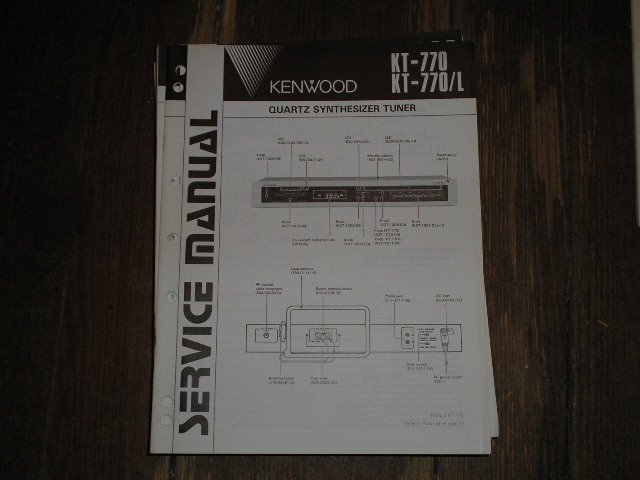 KT-770 KT-770L Tuner Service Manual  Kenwood