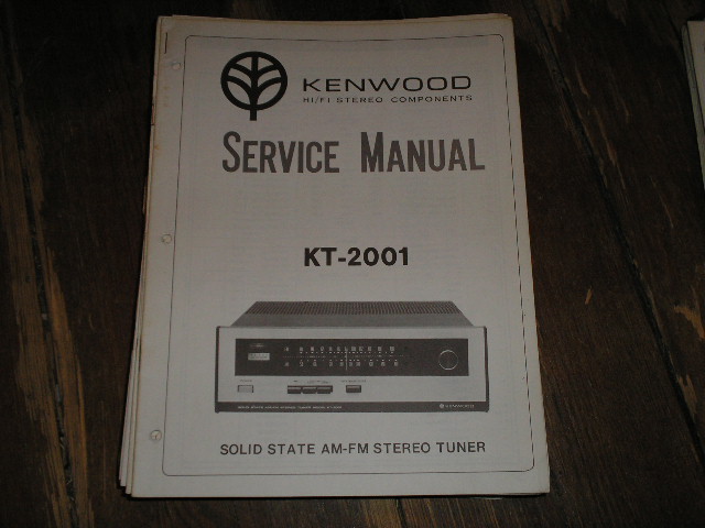 KT-2001 Tuner Service Manual  Kenwood