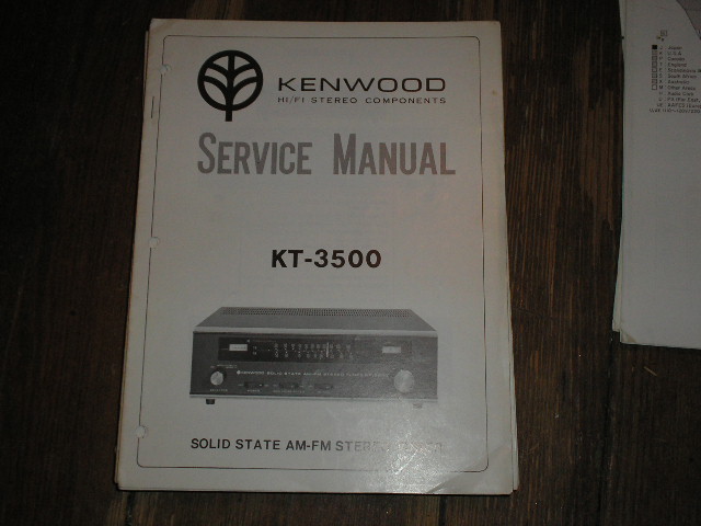 KT-3500 Tuner Service Manual  Kenwood