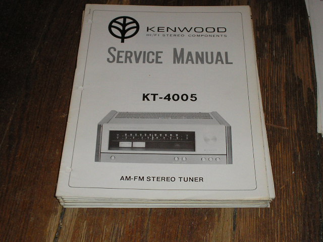 KT-4005 Tuner Service Manual  Kenwood