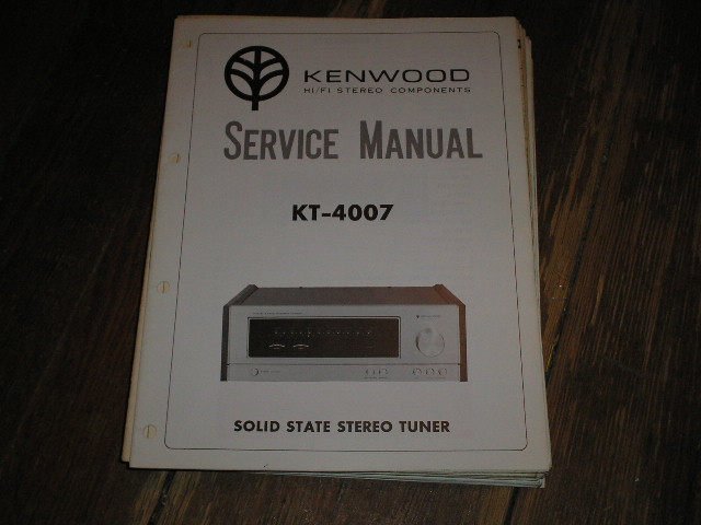 KT-4007 Tuner Service Manual  Kenwood