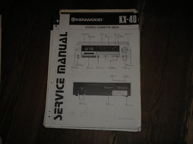 KX-40 Cassette Deck Service Manual  B51-0791...88.