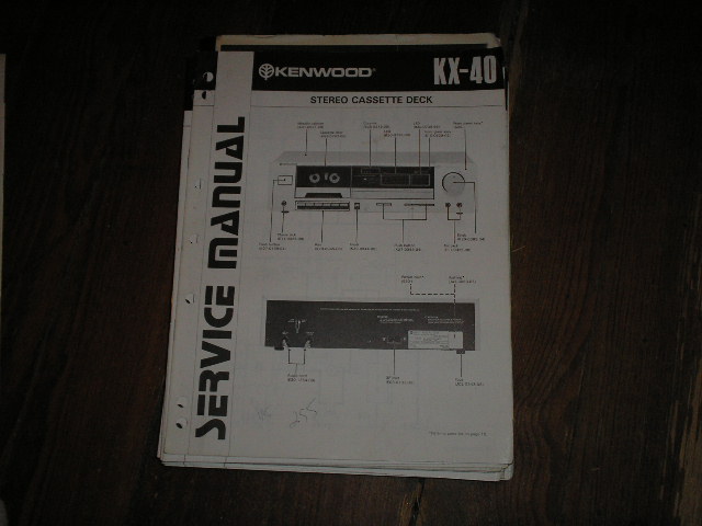 KX-40 Cassette Deck Service Manual  B51-0791...88.