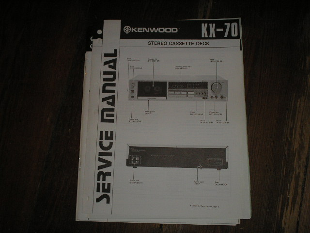KX-70 Cassette Deck Service Manual