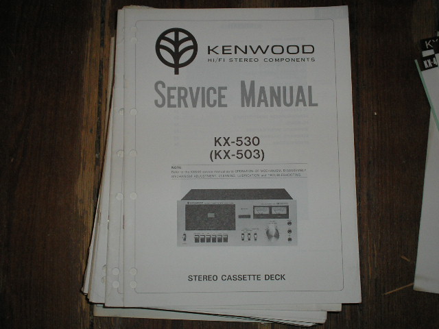 KX-530 KX-503 Cassette Deck Service Manual