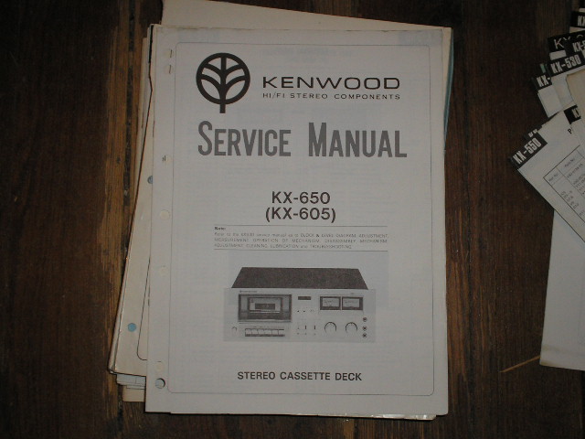 KX-605 KX-650 Cassette Deck Service Manual