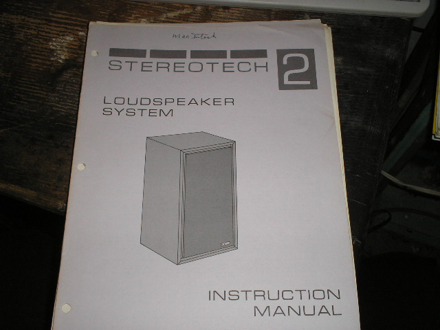 STEREOTECH 2 Loudspeaker Service Manual  McIntosh