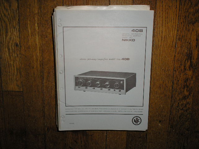 TRM-40B Amplifier Service Manual with Schematic