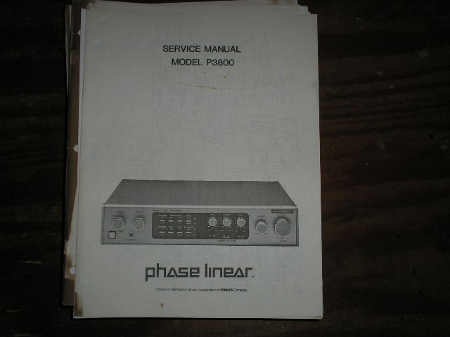 P3800 Pre-Amplifier Service Manual  Phase Linear