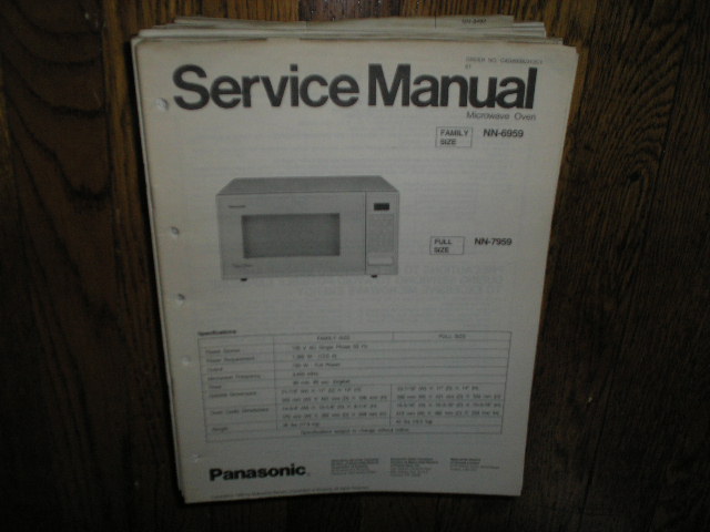 NN-6959 NN-7959 Microwave Oven Service Manual