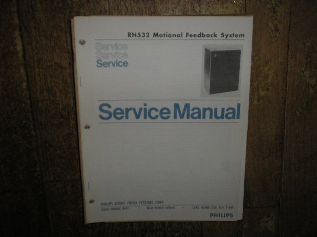 RH532 Monitor Feedback Speaker System Service Manual  PHILIPS