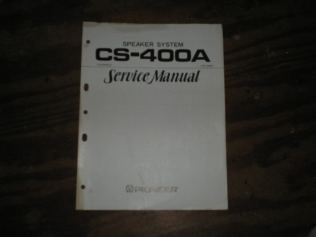 CS-400A Speaker Service Manual  Pioneer