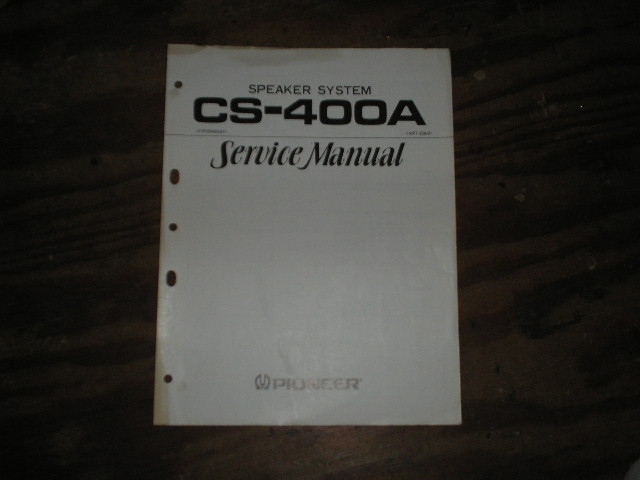 CS-410 CS-510 CS-610 CS-710 Speaker System Service Manual ART-488





