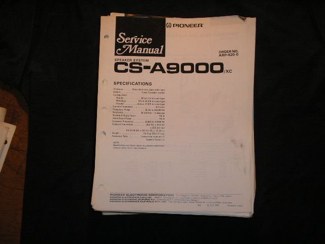 CS-A9000 Speaker System Service Manual ARP-420