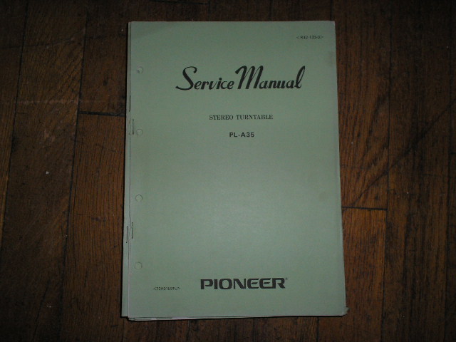 PL-A35 Turntable Service Manual  Pioneer