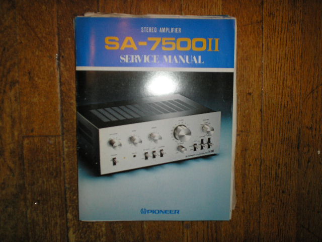 SA-7500 II Stereo Amplifier Blue Service Manual