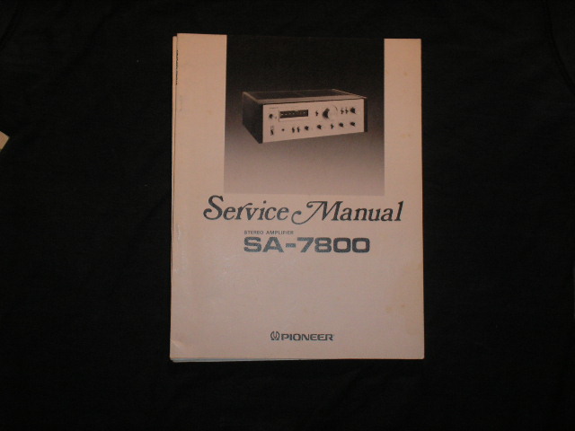 SA-7800 Amplifier Service Manual