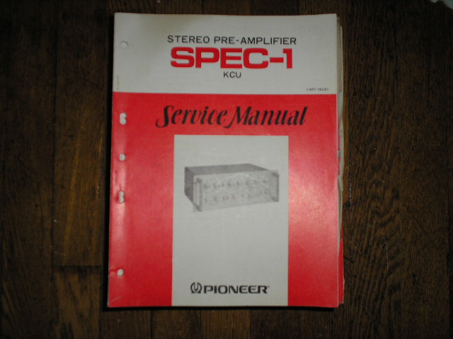 SPEC-1 Stereo Pre-Amplifier Service Manual     ART-142