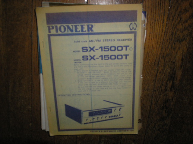 SX-1500T SX-1500T F Receiver Service Manual