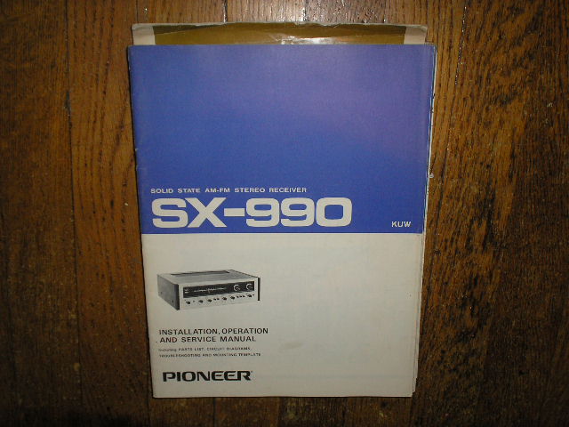 SX-990 KUW Receiver Service Manual