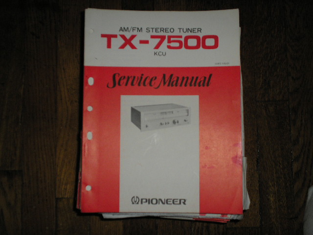 TX-7500 AM/FM Tuner Service Manual  Pioneer