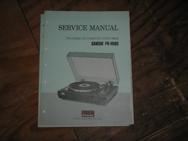 FR-1080 Turntable Service Manual