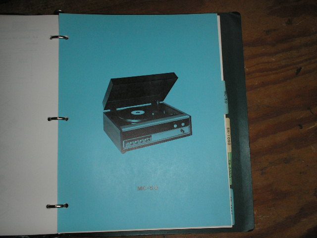 MC-50 Turntable Service Manual from a Turntable Service Binder