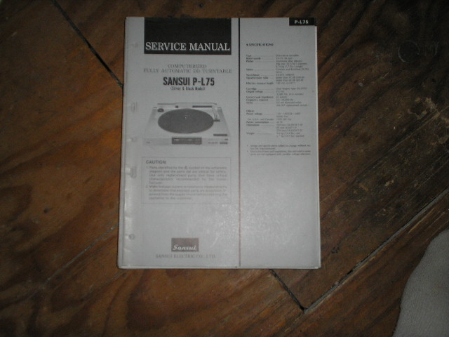 P-L75 Turntable Service Manual
