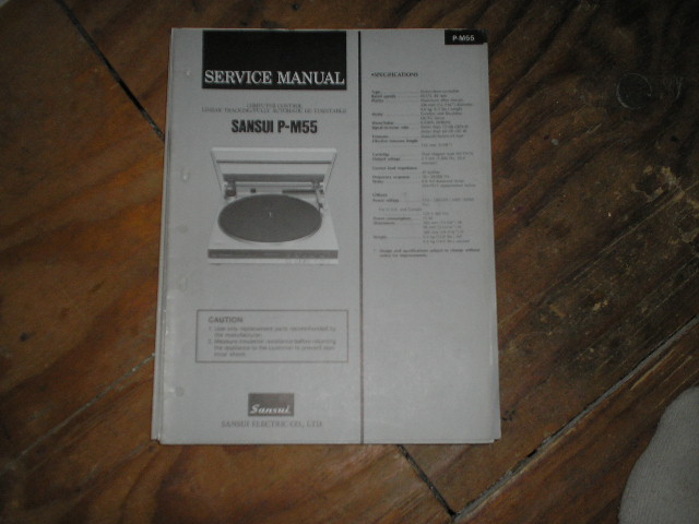 P-M50  P-M55 Turntable Service Manual