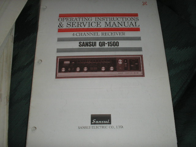 QR-1500 Receiver Operating Instruction Service Manual