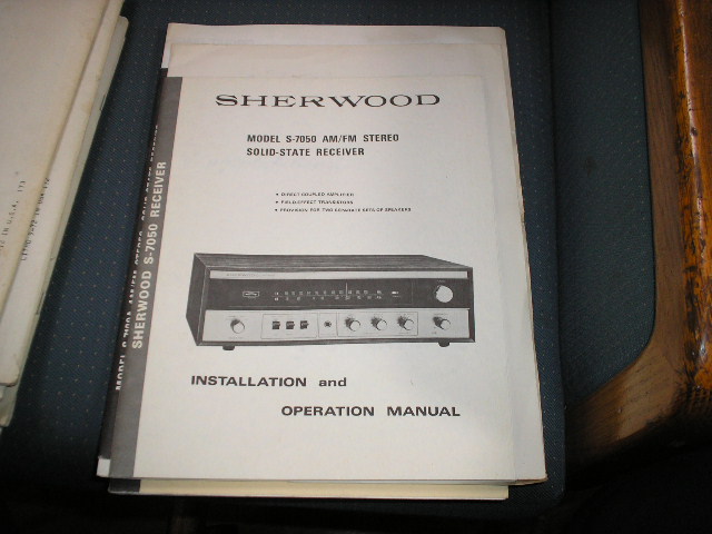 S-7100A Stereo Receiver Installation Manual and Schematic  Sherwood 
