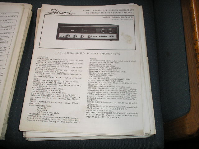 S-8800A Receiver Service Manual for Serial No R8110018 and up  Sherwood 