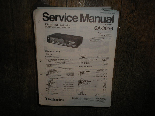 SA-3036 Receiver Service Manual
