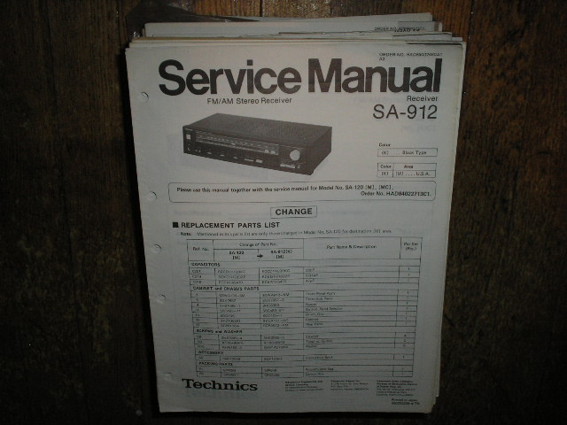 SA-912 Receiver Service Manual